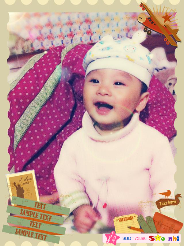 Gia Bảo Ốm nhưng vẫn thích tự sướng ! được chụp ảnh Bé Cười toe toét <3
