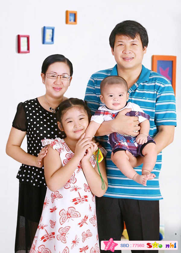 Gia đình bé Lê Nguyễn Thiên Bảo